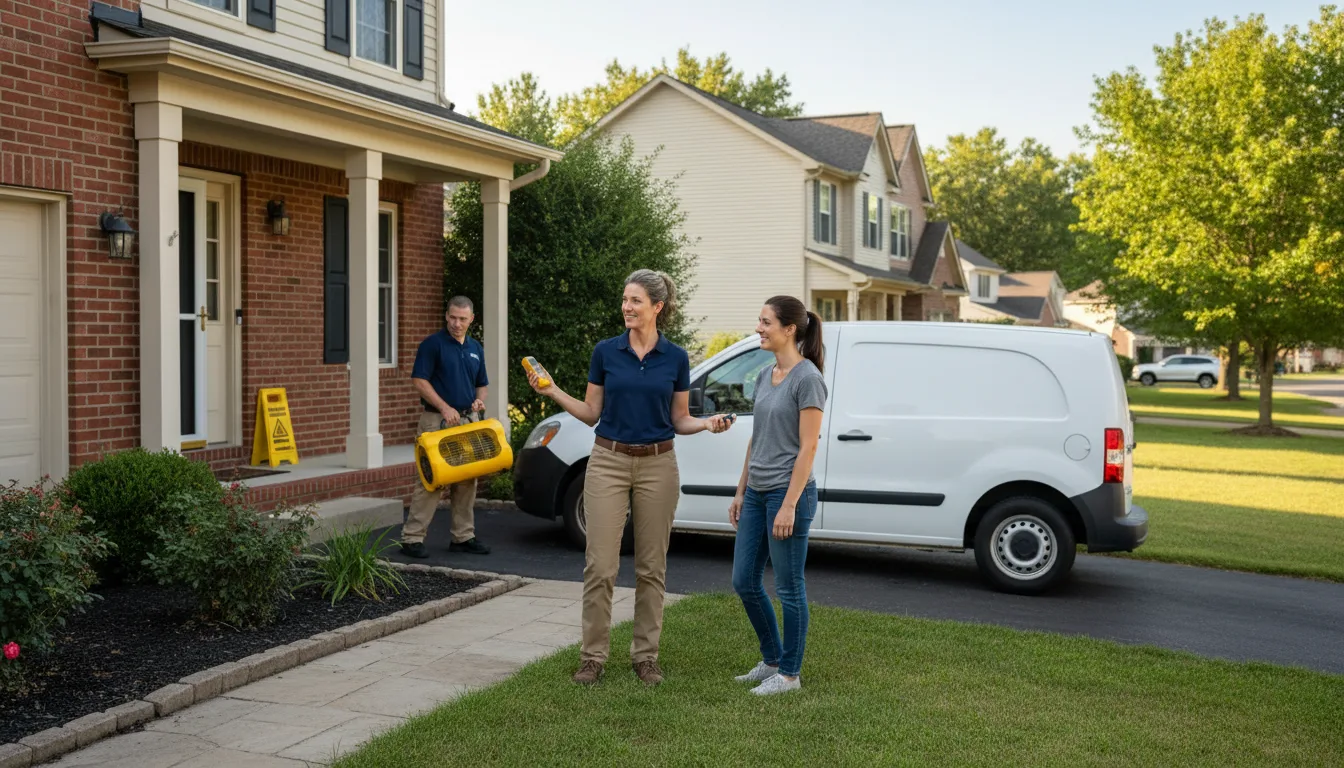 Water restoration image for Water Damage & Restoration Services in Martinsville, VA